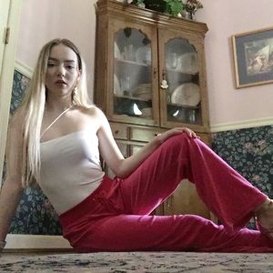 Juicy Couture Hot Pink Velour Track Pants